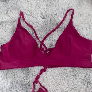 Dark Pink Bikini Top, Size M/L, Never been worn out.